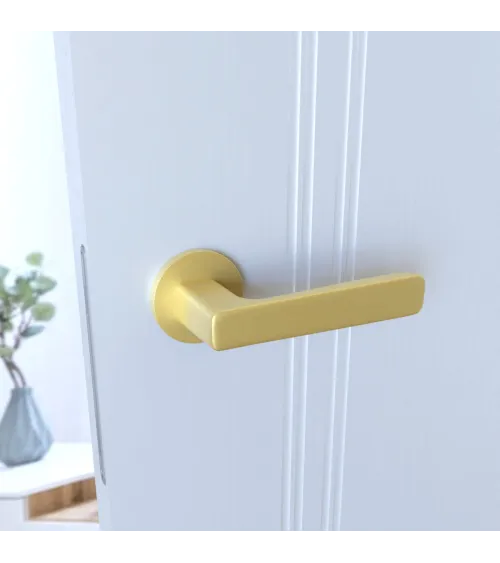 Maniglia per porta oro opaco PARMA ferramenta design