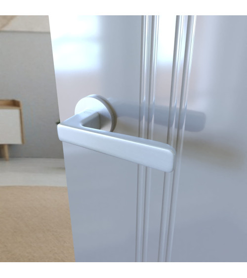 Maniglia per porta cromata satinata PARMA ferramenta design