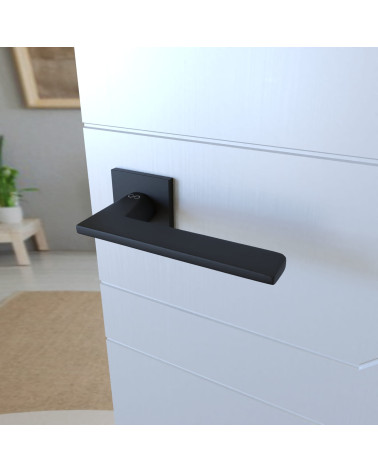 Maniglia per porta in zama ARA design vista dall'alto