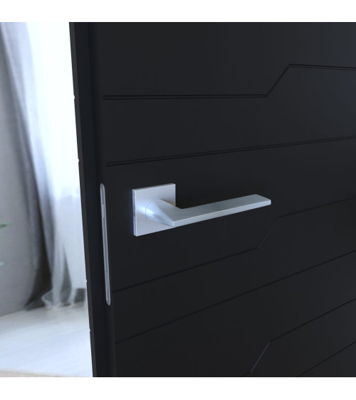 Maniglia per porta cromata satinata ARA design