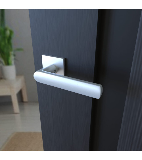 Maniglia per porta cromo satinato TORINO ferramenta design