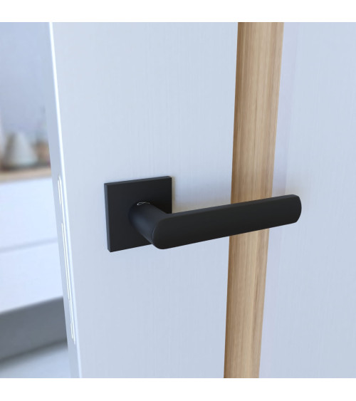 Maniglia per porta nera TORINO ferramenta design
