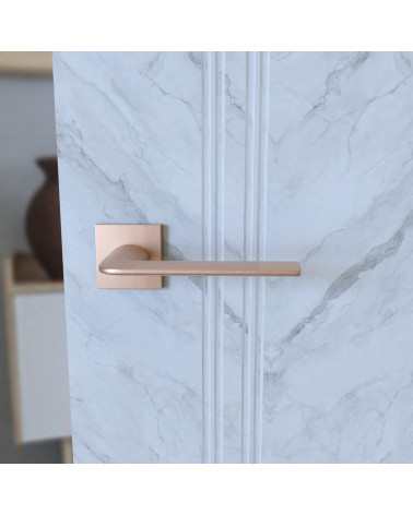 Maniglia per porta in rame STINGER ferramenta design vista frontale