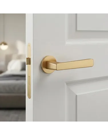 Maniglia per porta color oro opaco PARMA rotonda