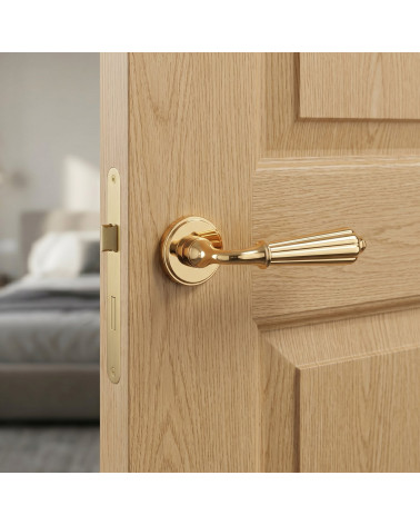Maniglia per porta colore oro lucido LIMONA