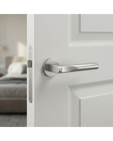 Maniglia per porta design moderno in zamak TACTUS rotonda