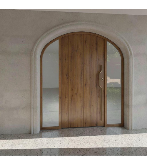 Maniglia per porta in ottone Mandelli CHICANE ferramenta design