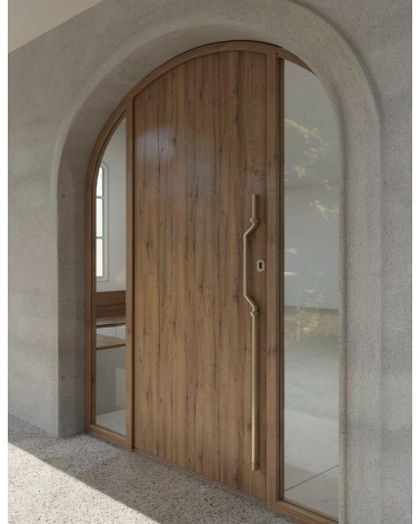 Maniglie per porta in ottone per porta a tiro Mandelli CHICANE versione 666 mm