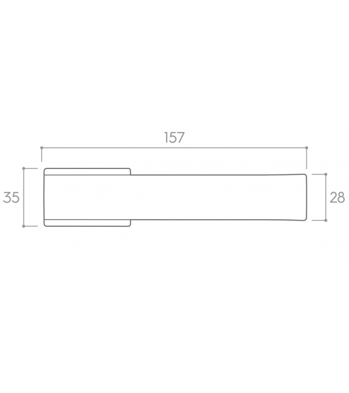 Maniglia per porta nera Arc maniglia design