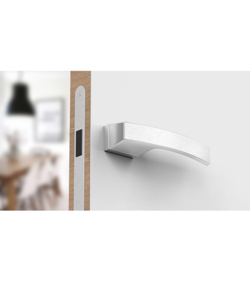 Maniglia per porta cromo satinato Arc maniglia design