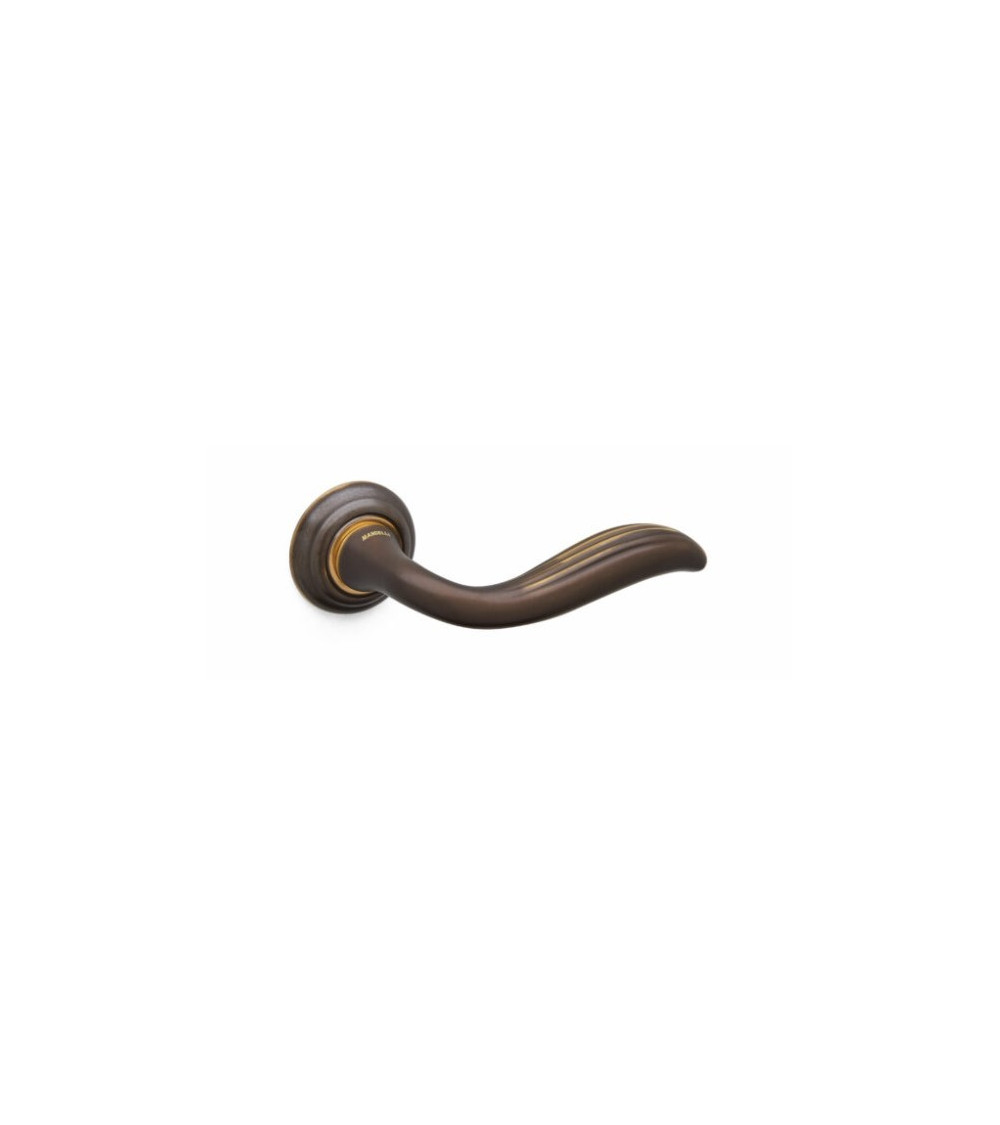 Maniglia per porta bronzo scultura Mandelli Plisse maniglia design