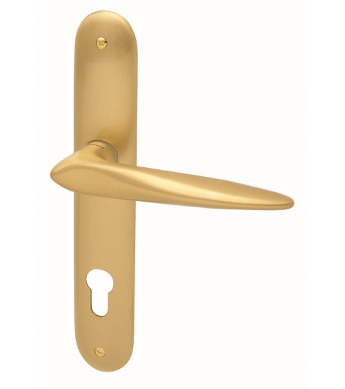 Maniglia porta su placca longitudinale Mandelli Zoe maniglia design