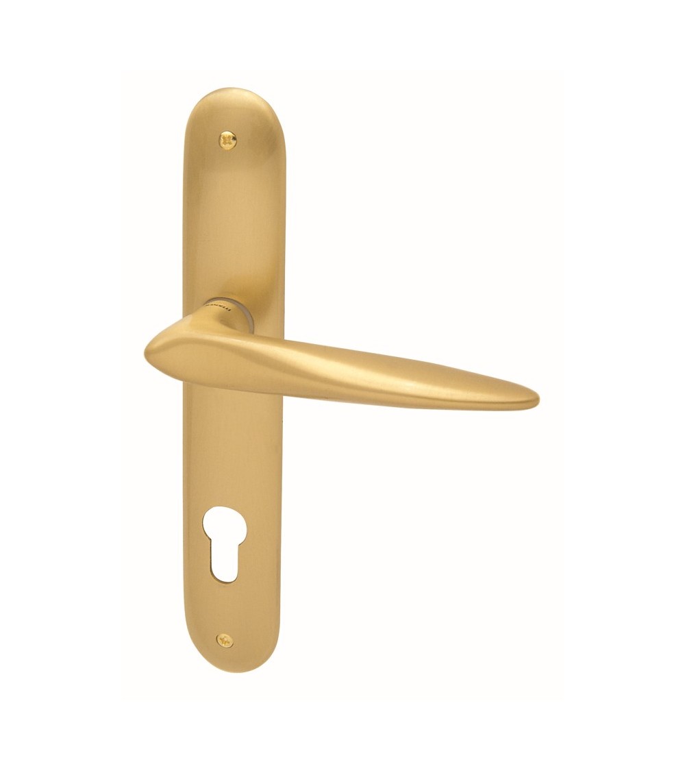 Maniglia porta su placca longitudinale Mandelli Zoe maniglia design