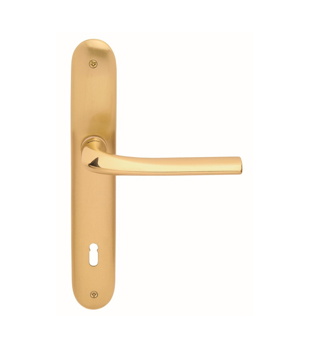 Maniglia per porta su placca longitudinale Mandelli Filo maniglia design