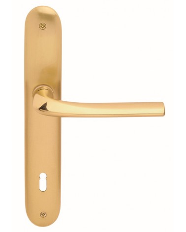 Maniglia per porta su placca longitudinale Mandelli Filo maniglia design