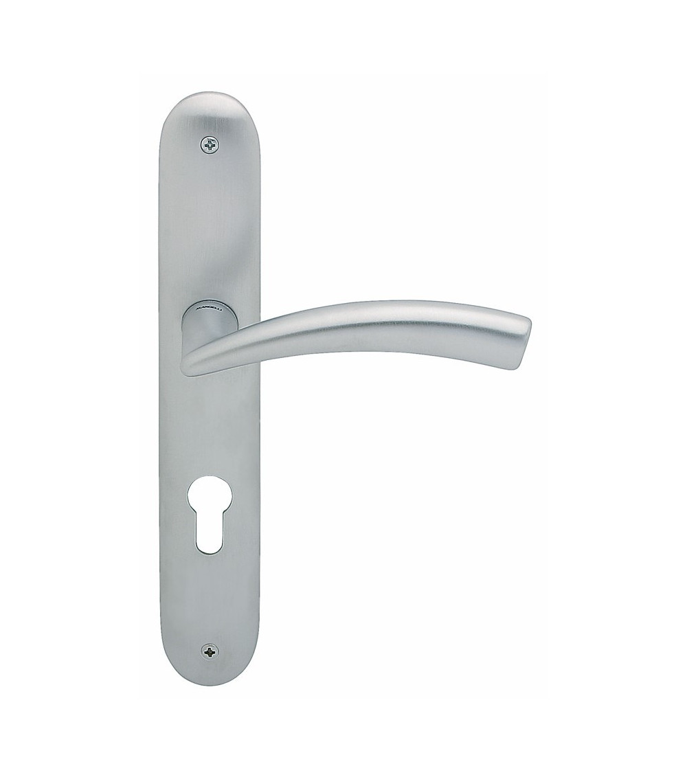 Maniglia per porta su placca longitudinale Mandelli Nadir maniglia design