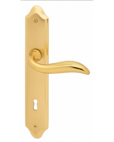 Maniglia per porta su placca longitudinale Mandelli Plisse maniglia design