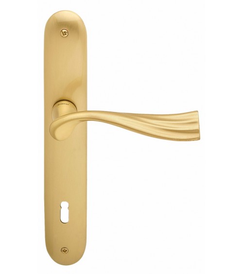 Maniglia per porta su placca longitudinale Mandelli River maniglia design