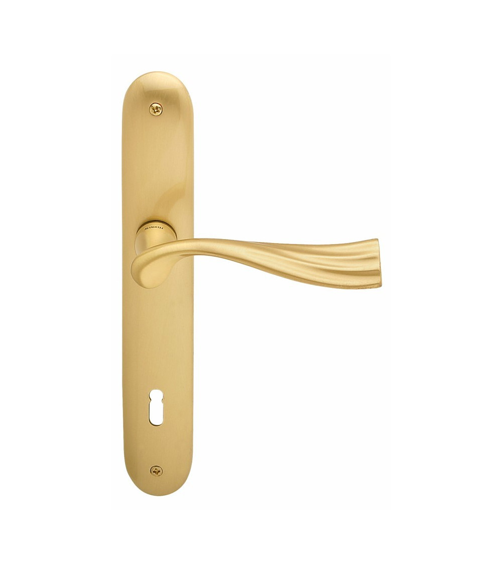 Maniglia per porta su placca longitudinale Mandelli River maniglia design