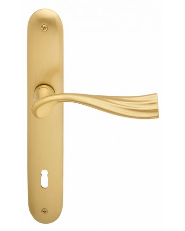 Maniglia per porta su placca longitudinale Mandelli River maniglia design
