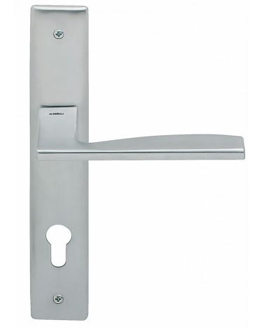 Maniglia per porta su placca longitudinale Mandelli Link maniglia design