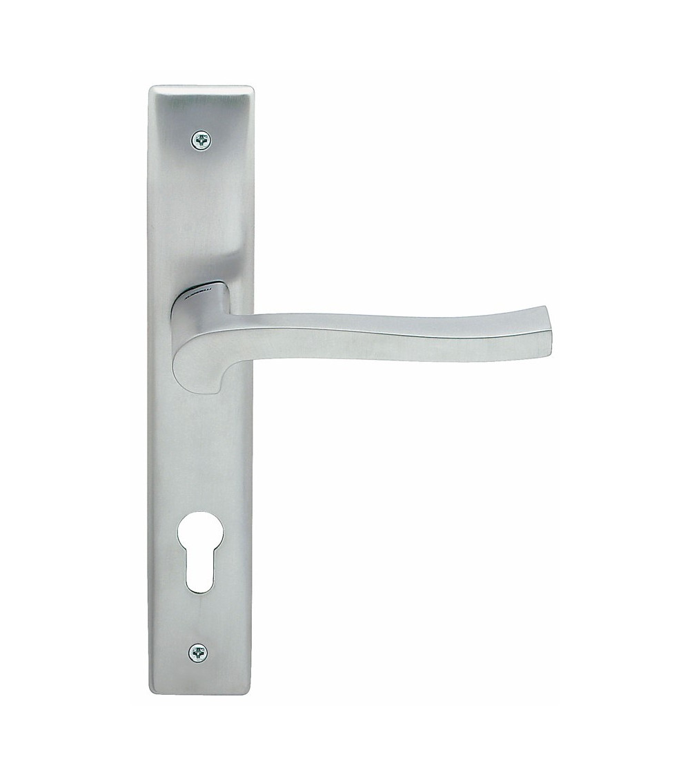 Maniglia per porta su placca longitudinale Mandelli Ola maniglia design