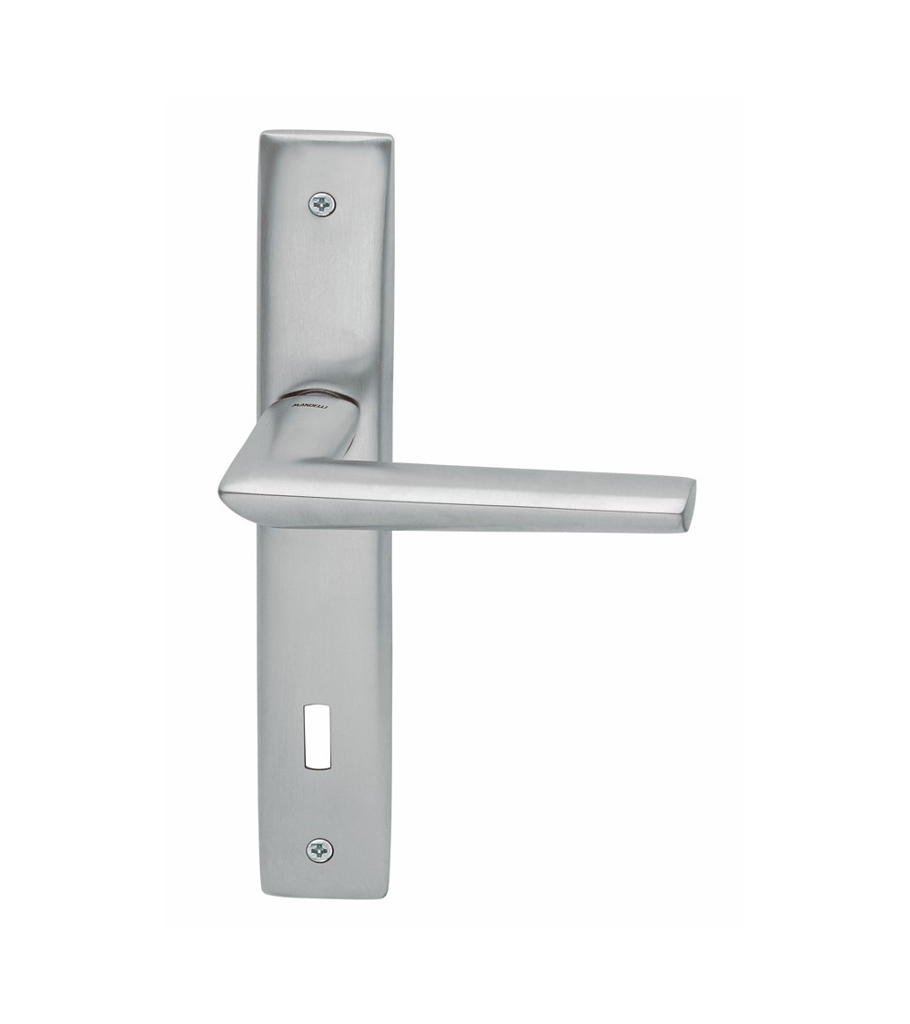 Maniglia per porta su placca longitudinale Mandelli Isi maniglia design