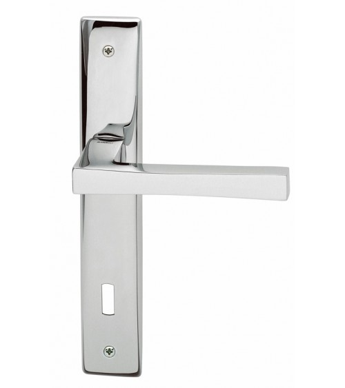 Maniglia per porta su placca longitudinale Mandelli Telis maniglia design