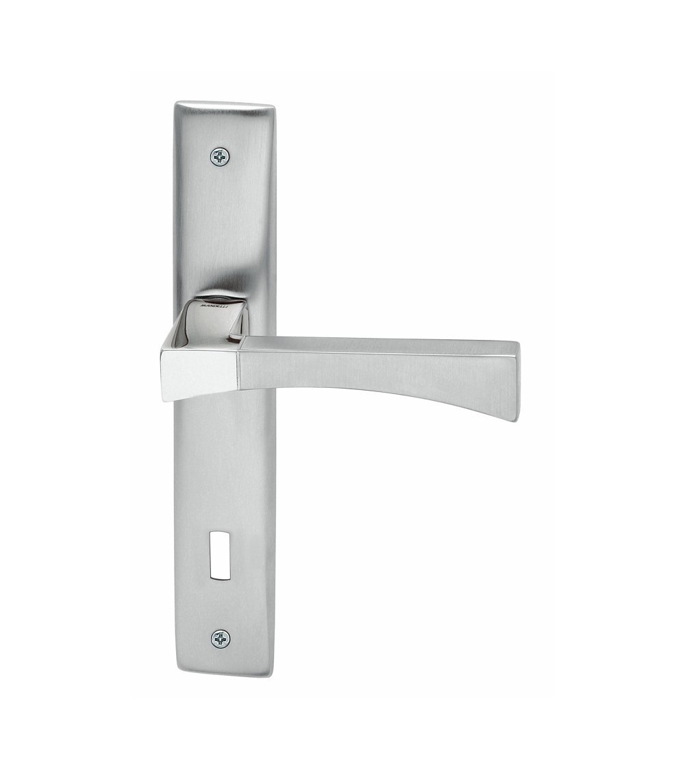 Mandelli Life - Maniglia per porta su placca longitudinale - maniglia design