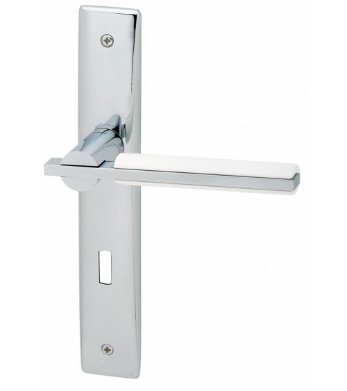 Maniglia per porta su placca longitudinale Mandelli Demì maniglia design