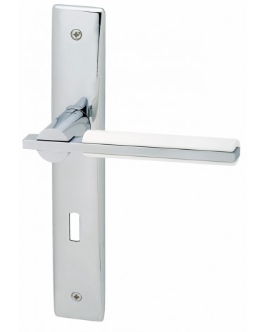 Maniglia per porta su placca longitudinale Mandelli Demì maniglia design