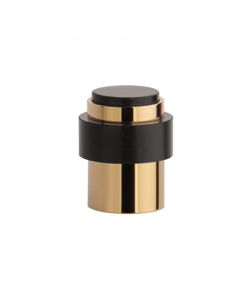 Fermaporta oro lucido STOPPER, per pavimento e parete - maniglia design