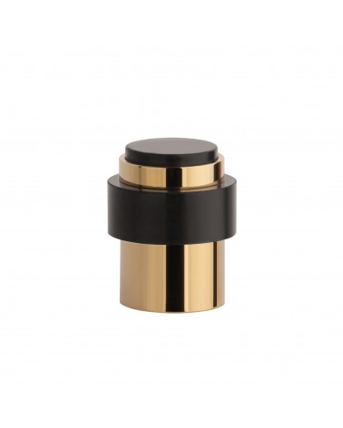 Fermaporta oro lucido STOPPER, per pavimento e parete - maniglia design
