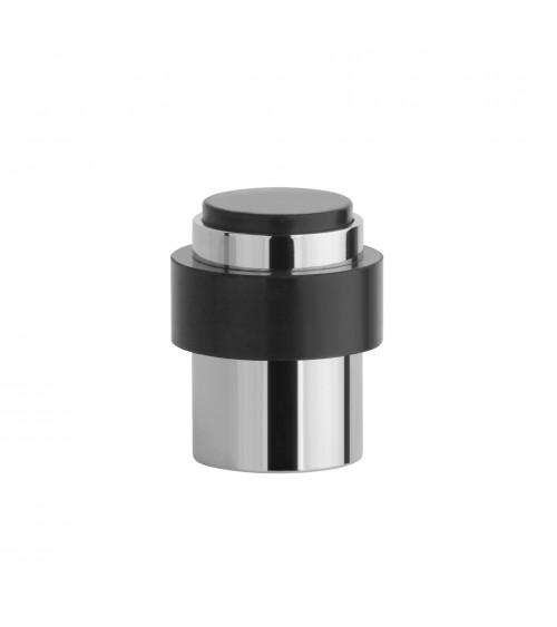 Fermaporta cromo lucido STOPPER, per pavimento e muro - maniglia design