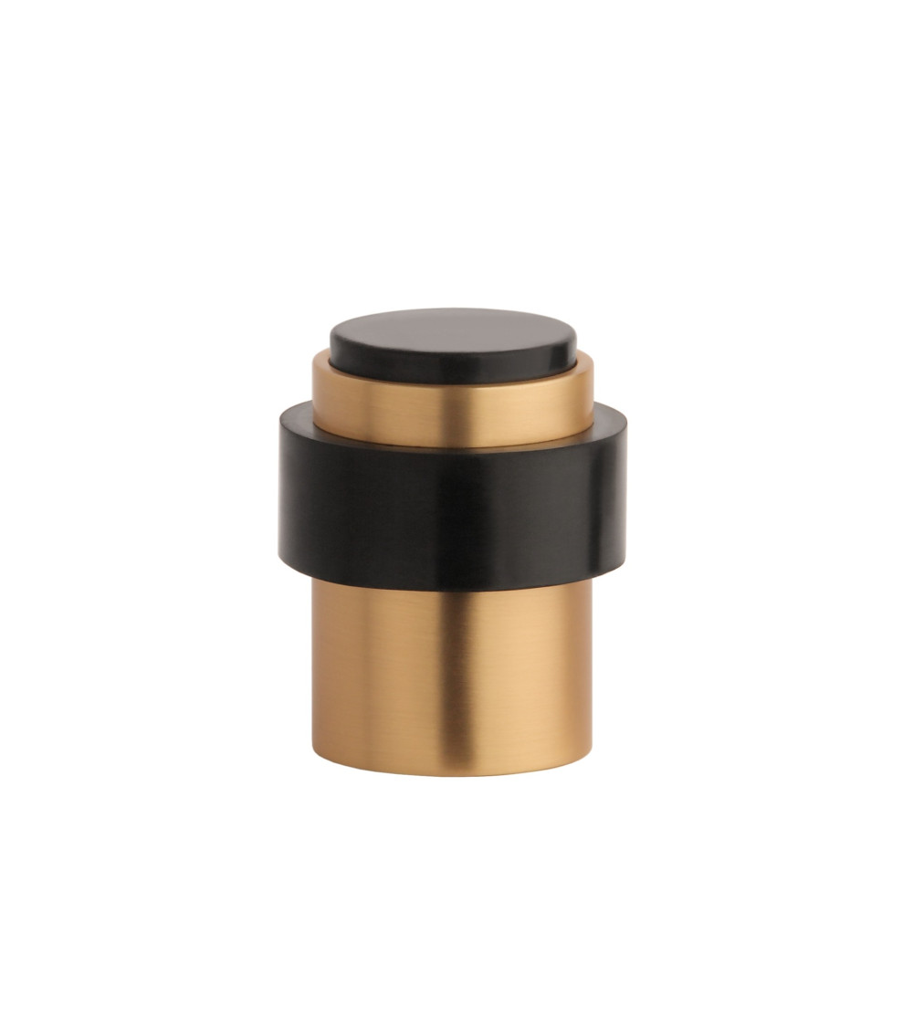 Fermaporta oro opaco STOPPER, per pavimento e muro - maniglia design