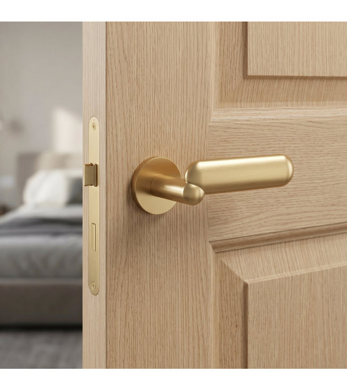 Maniglia per porta finitura oro satinato KELEDRES design
