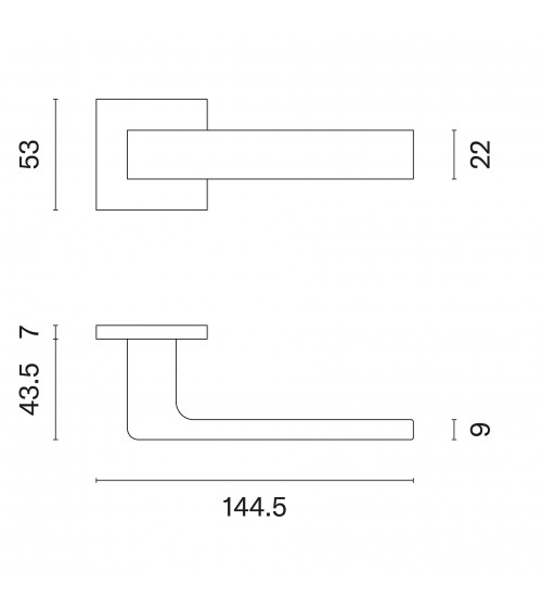 Maniglia per porta bianca SULLA design