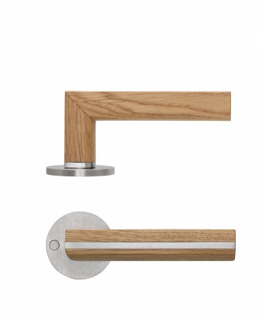 Maniglia per porta in legno vero, Formani TWO - maniglia design