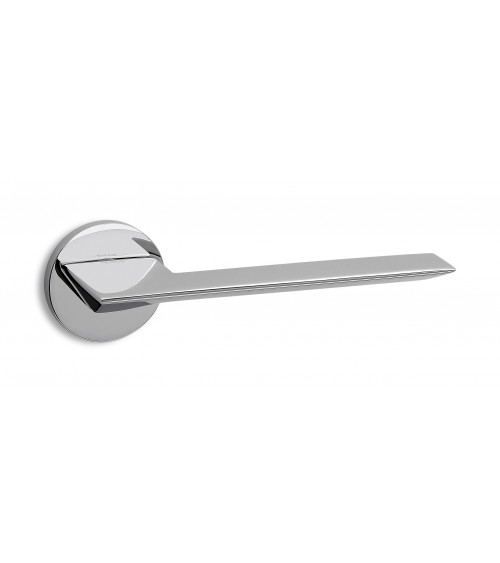 Maniglia per porta cromata lucida Ento Cedro design