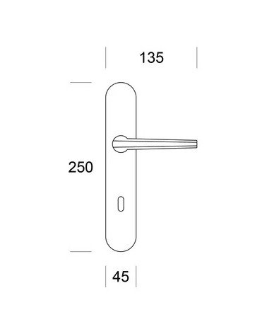 Maniglia per porta Ento Pilot con dimensioni