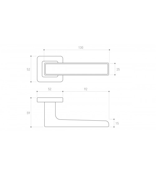 Maniglia per porta effetto legno - maniglia Déco - maniglia design