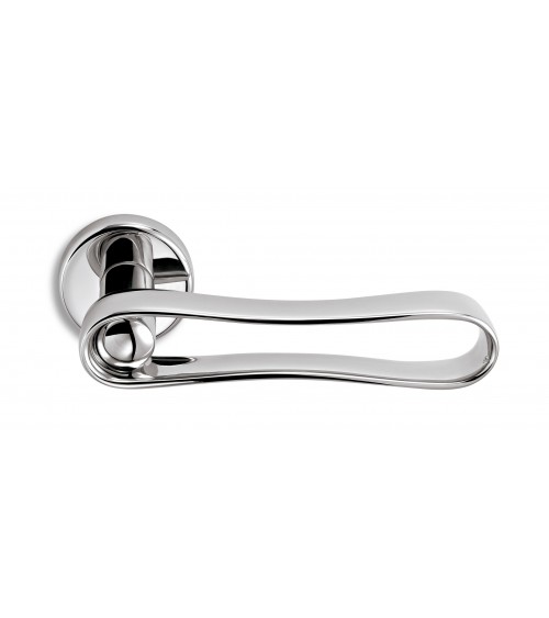 Maniglia per porta in cromo lucido Ento Infinito maniglia design