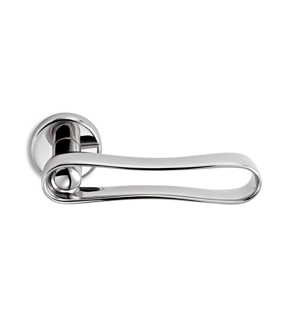 Maniglia per porta in cromo lucido Ento Infinito maniglia design