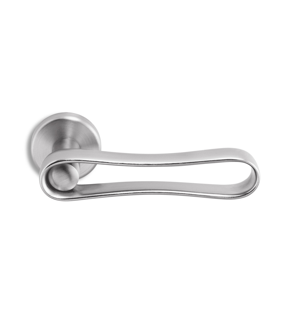 Maniglia per porta in cromo satinato Ento Infinito maniglia design
