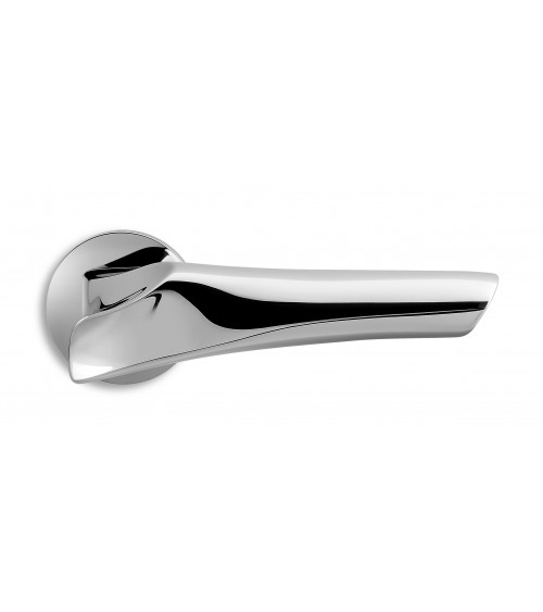 Maniglia porta cromo lucido Ento Anatomica maniglia design