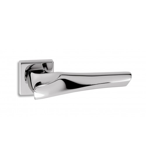 Maniglia porta cromo lucido Ento Anatomica ferramenta design