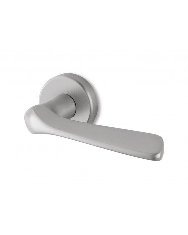 Maniglia per porta cromo satinato Ento Dafne design
