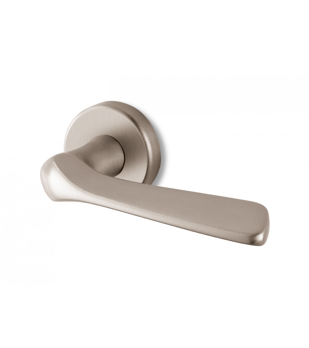 Maniglia per porta nichel satinato Ento Dafne maniglia design