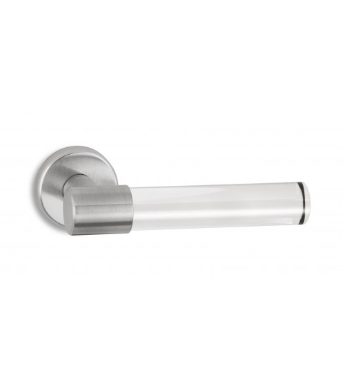 Maniglia per porta in ottone e cristallo Ento Ghost maniglia design