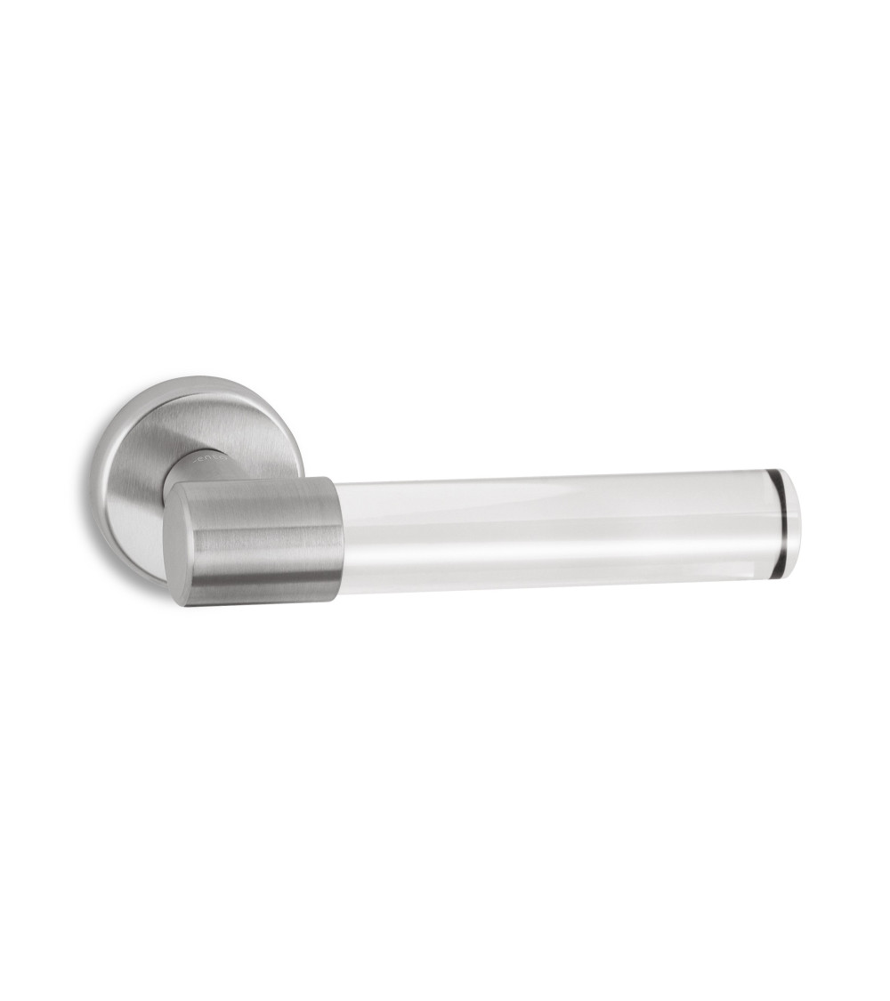 Maniglia per porta in ottone e cristallo Ento Ghost maniglia design